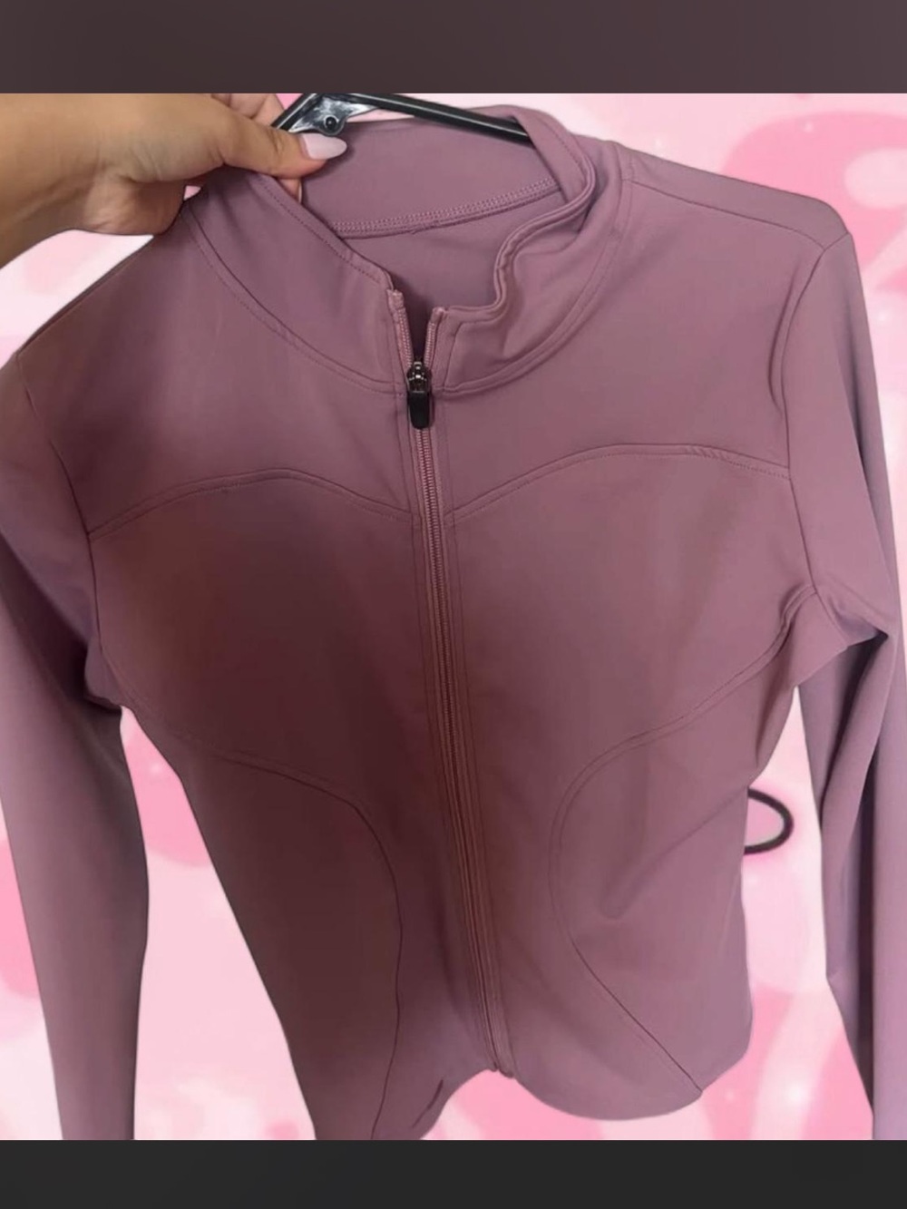 Mauve Full-Zip Active Jacket